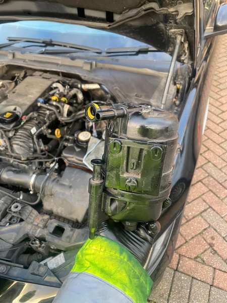 Diesel fuel filter replaced — full service item